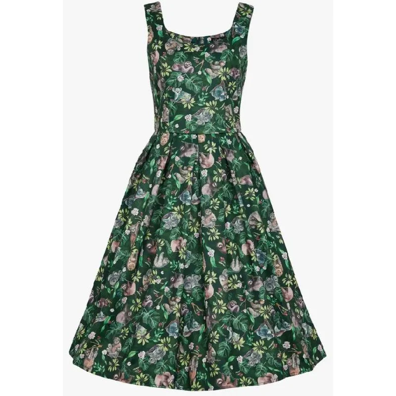Dolly & Dotty Amanda Swing Dress in Koala & Sloth Print Tunics Plaid country