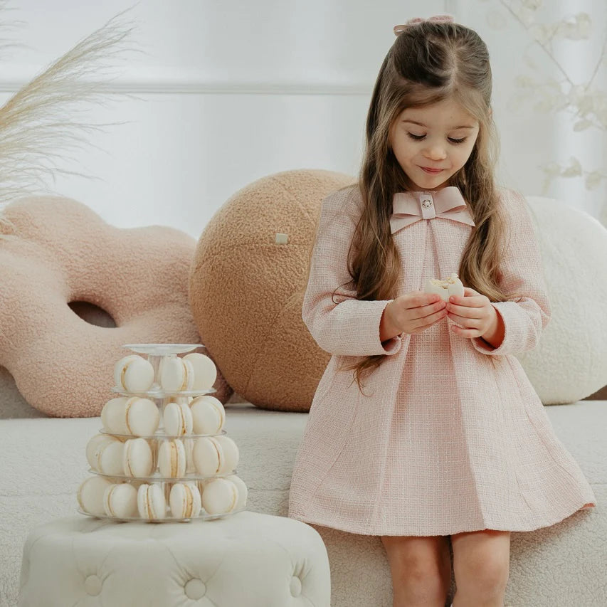 Jamiks Pink Tweed Dress Tunics Designer luxury