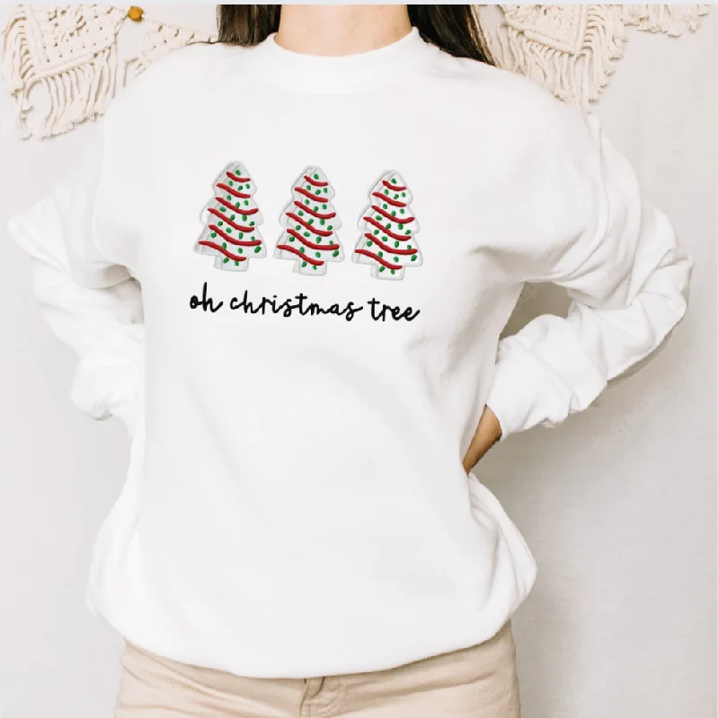Christmas Cakes Sweatshirt Hoodie with Oversized Fit Loose Comfortable