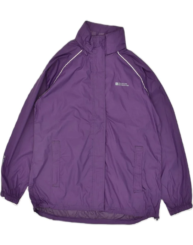 MOUNTAIN WAREHOUSE Womens Rain Jacket UK 16 Large Purple Nylon Satin Jacket Silk Jacket Chiffon Jacket