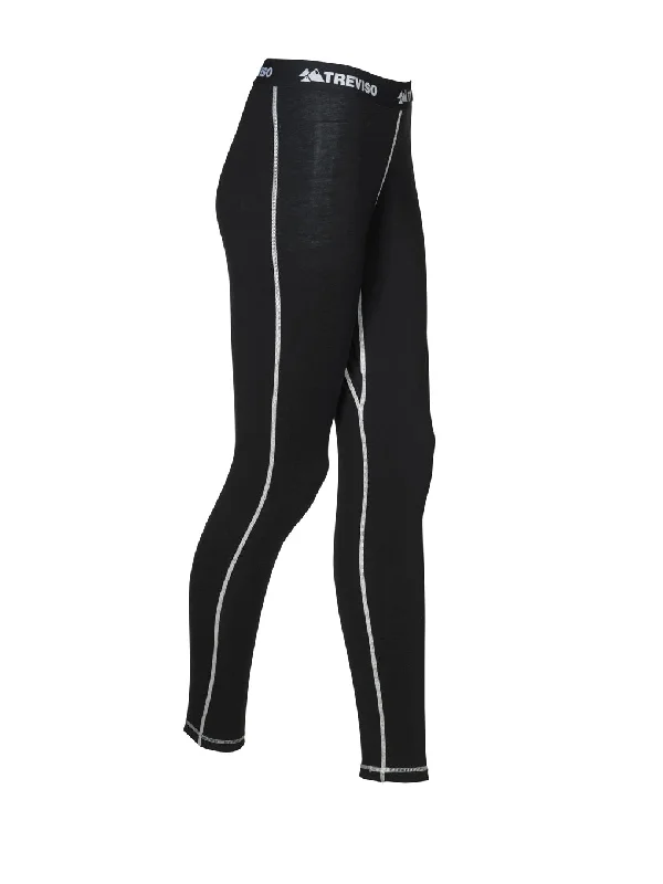 Treviso Women's Bamboo Wool Base Layer - Pant Comfy Athletic Pants