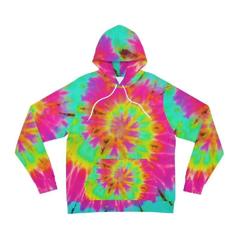 Bynelo Tie Dye Swirl Mint Fashion Hoodie Hoodie with Lining Warm Insulated