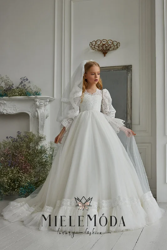 Cecilia Luxury Flower Girl Communion Dress