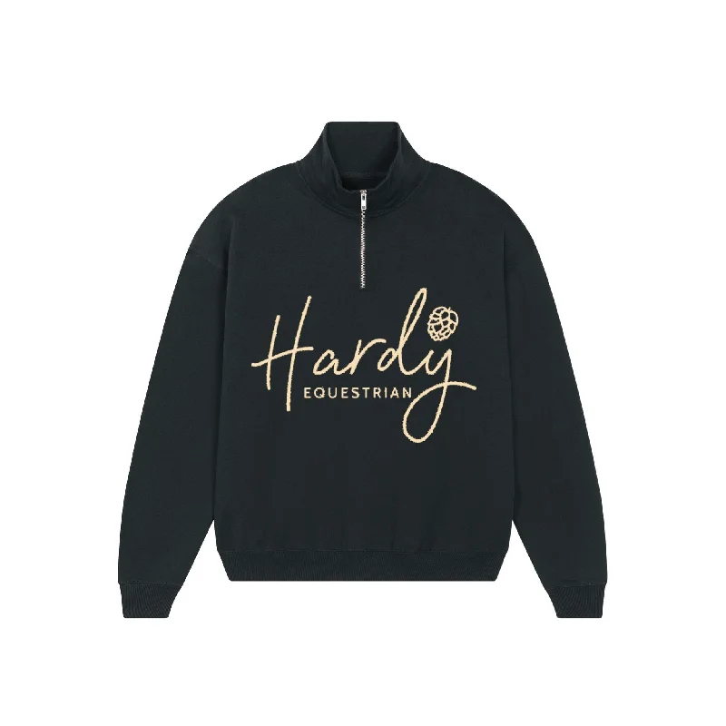 Hardy Equestrian Women's Zip Sweatshirt Hoodie with High-Low Hem Asymmetrical Trendy