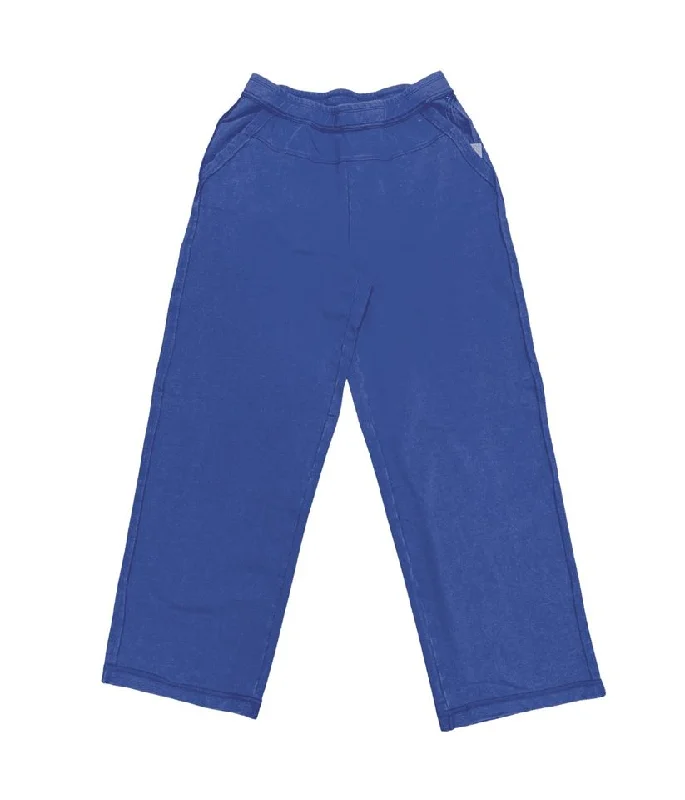 Women's Habitat | Unwind Casual Comfy Cotton Pant | Cobalt Chic Slim Fit Pants
