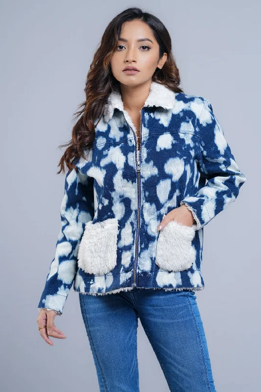 Denim Fur-Lined Jacket Appliqued Jacket Beaded Jacket Sequined Jacket