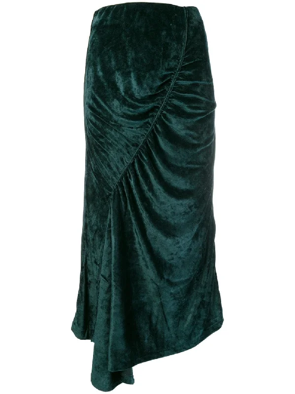 long draped skirt chiffon skirt lightweight