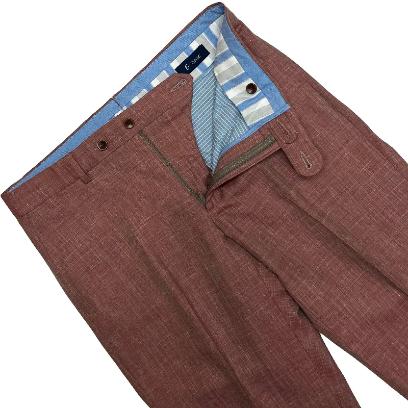 Lora Piana Luxury Linen Pant - Wildberry | Ballin Relaxed Linen Pants