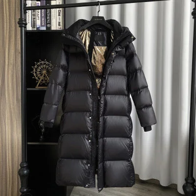 Mary ®| Duck Down Mid-length down jacket Print Jacket Jacquard Jacket Embroidered Jacket