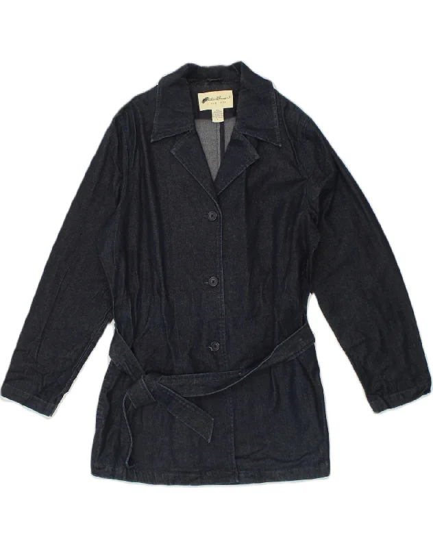 EDDIE BAUER Womens Denim 3 Button Blazer Jacket UK 16 Large Navy Blue Fleece Jacket Down Jacket Parka EDDIE BAUER Womens Denim 3 Button Blazer Jacket UK 16 Large Navy Blue Fleece Jacket Down Jacket Parka