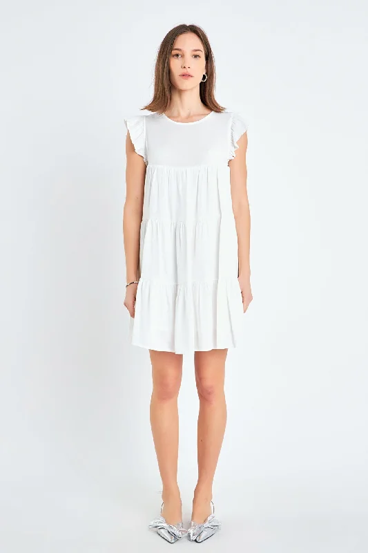 English Factory - Ruffled Tiered Dress