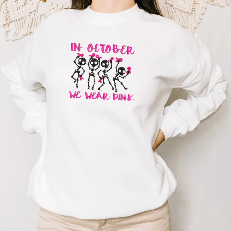 Skeleton Support Sweatshirt Hoodie with Drop Shoulder Relaxed Streetwear