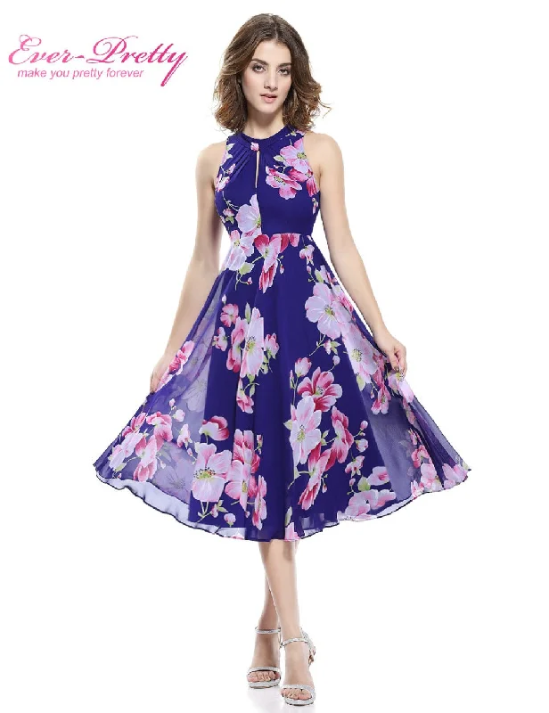 Short Cocktail Dresses  Plus Size Ever Pretty AP05452 2016 Summer Flower Floral Print Dress Formal Party Gowns Cocktail Dress