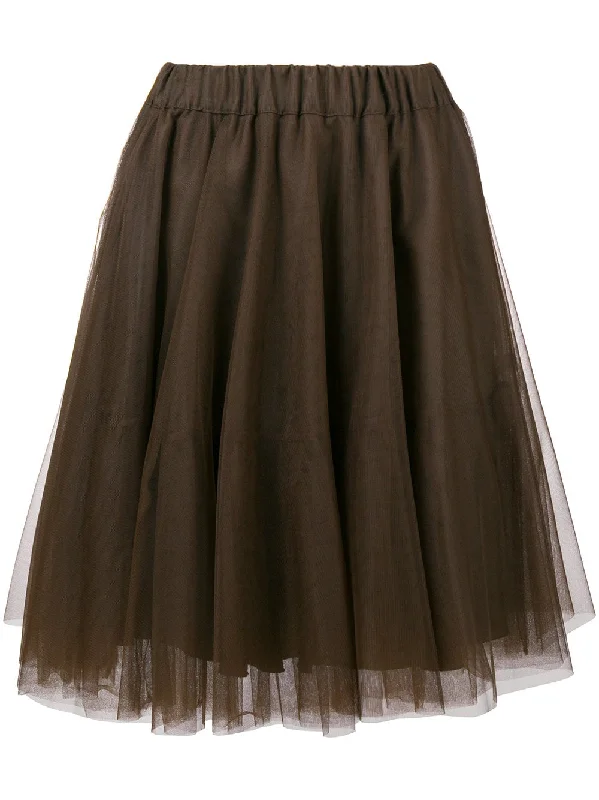 pleated tulle skirt velvet skirt rich