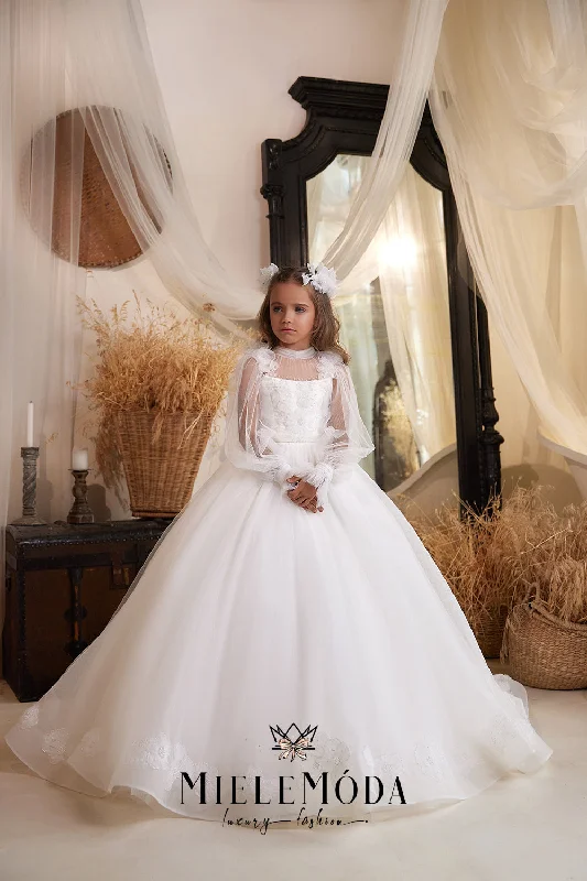 Florentina Couture Flower Girl Communion Dress
