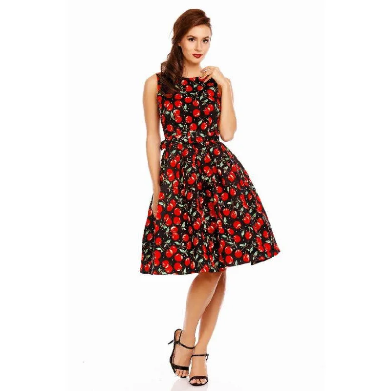 Dolly & Dotty Annie Swing Dress in Cherry Print Tunics Hiking breathable