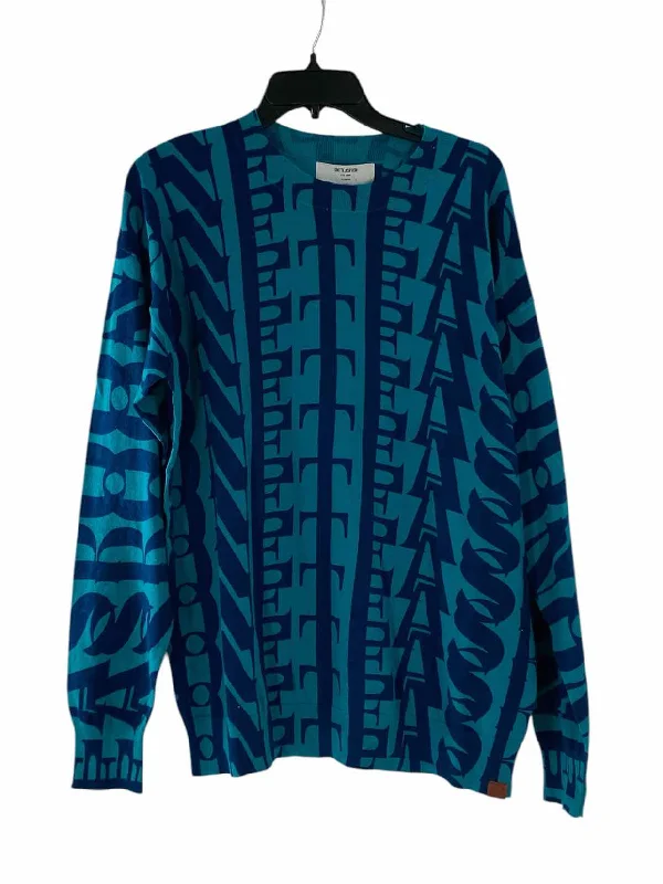 One Teaspoon Size S Teal navy Sweater Terry Terry Cloth Terry Knit