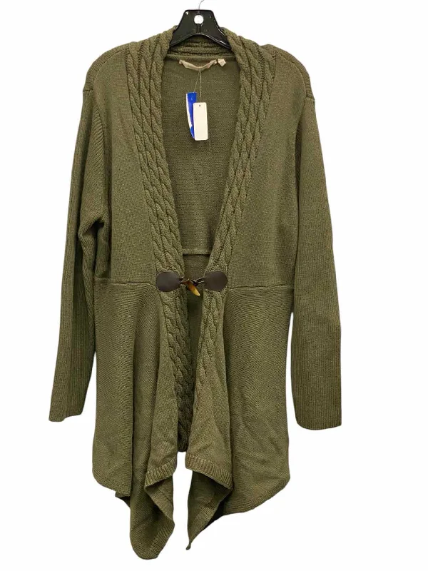 Soft Surroundings Size XL Green NWT Sweater Ribbed Striped Patterned