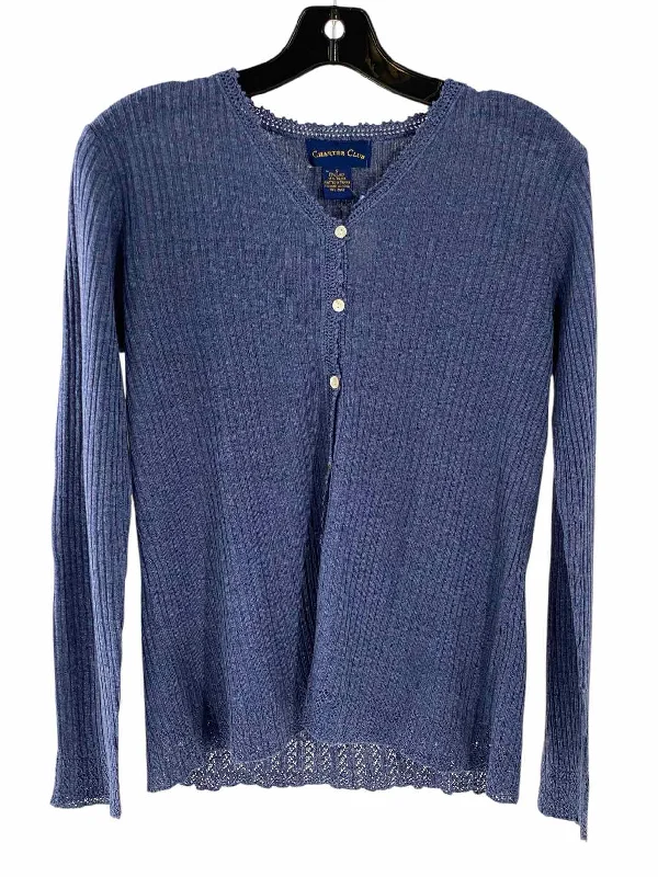 Charter Club Size S Blue Sweater Stretchy Elastic Breathable