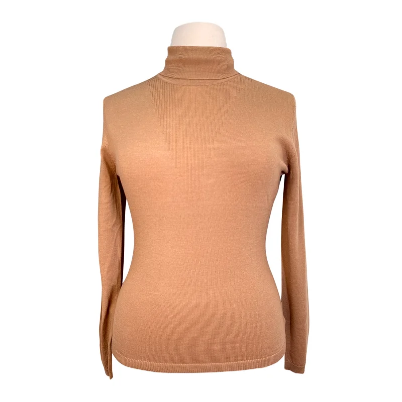 PS of Sweden 'Tara' Fine Knit Sweater in Brown - Women's Large Toggled Drawstring Belted PS of Sweden 'Tara' Fine Knit Sweater in Brown - Women's Large Toggled Drawstring Belted