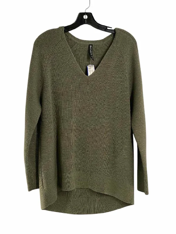 Athleta Size M Green Sweater Terry Blend Velvet Blend Canvas Blend