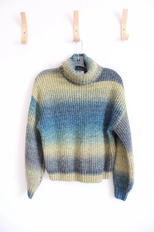 Old Navy Blue & Green Turtleneck Sweater | M Jersey Fabric Tulle Fabric Batik Fabric Old Navy Blue & Green Turtleneck Sweater | M Jersey Fabric Tulle Fabric Batik Fabric