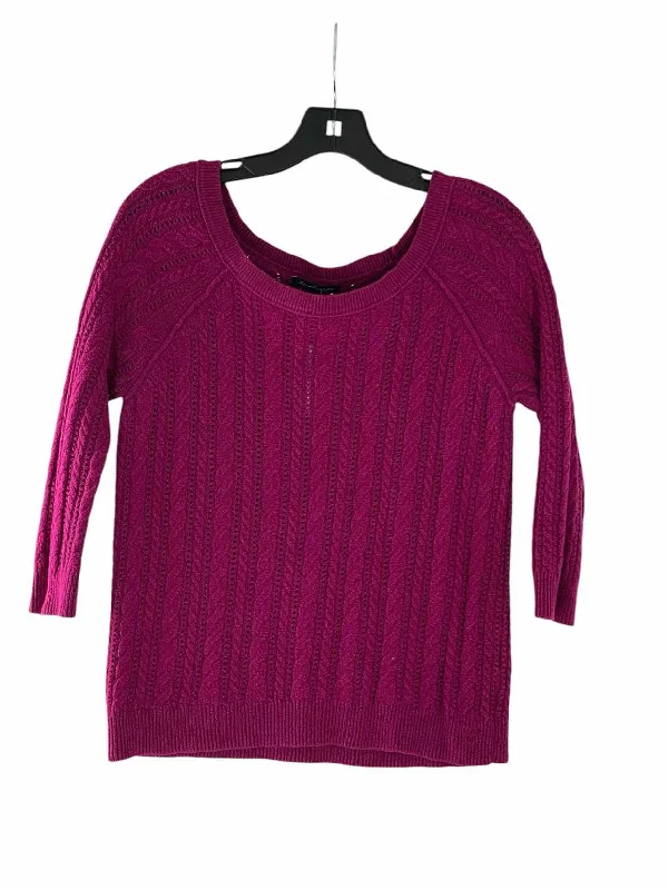American Eagle Size S Purple Sweater Machine Wash Dry Clean Hand Wash