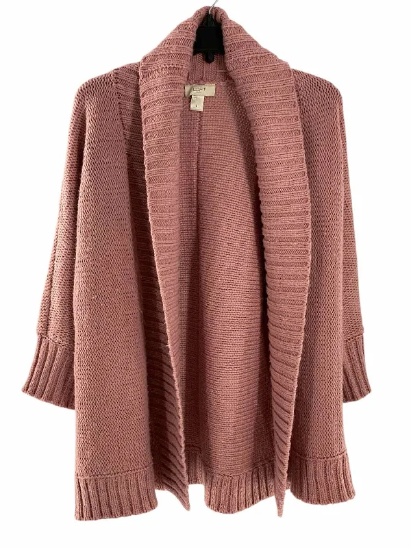 Loft Size L Pink Sweater High Neck Crew Neck V-Neck
