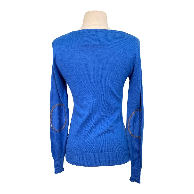 Winston 'Milan' Sweater in Cobalt - Women's XS Zippered Buttoned Snapped