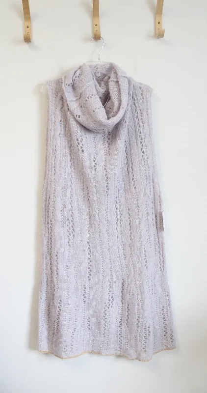 NEW Free People Lilac Pirouette Sugar Cloud Combo Knit Tunic Sweater Dress | M/L Sweater Knitwear Pullover