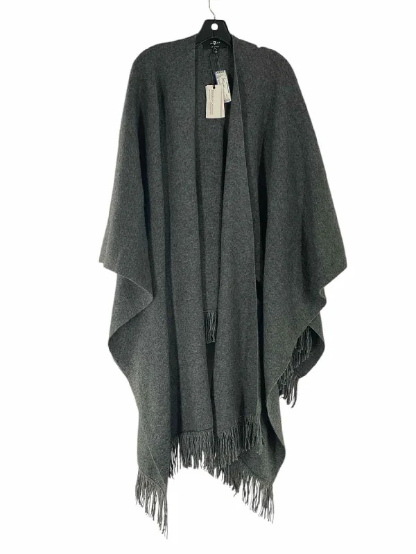 7 for all Mankind Size OS Grey NWT Sweater Turtle Neck Boat Neck Asymmetrical Neck
