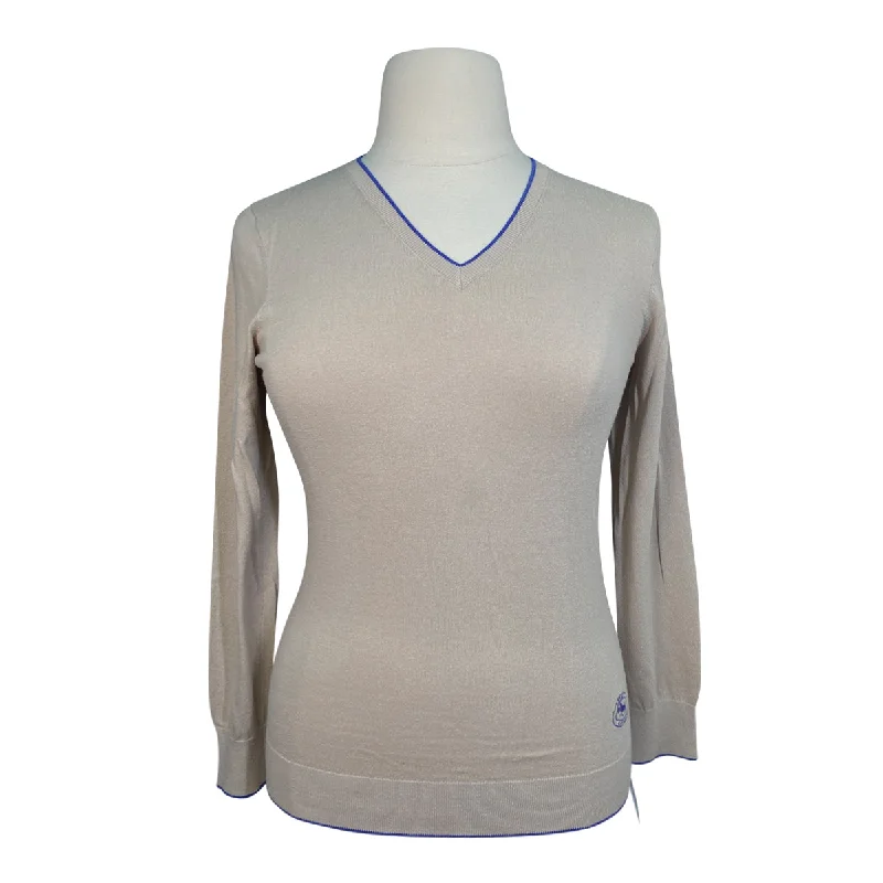 Essex Classics 'Trey' V-Neck Sweater in Tan - Women's Large Chenille Fabric Brocade Fabric Lace Fabric Essex Classics 'Trey' V-Neck Sweater in Tan - Women's Large Chenille Fabric Brocade Fabric Lace Fabric
