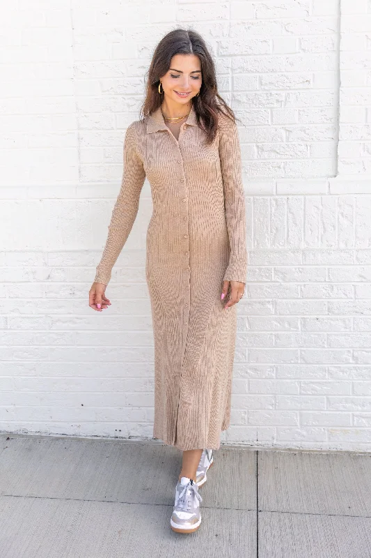 ERIN SWEATER DRESS Wool Fabric Cashmere Fabric Tweed Fabric