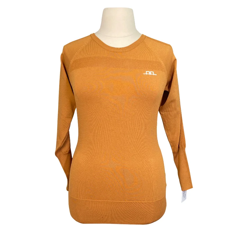 AA Platinum 'Aria' Perforated Sweater in Gingerbread - Women's Medium Denim Fabric Leather Fabric Suede Fabric AA Platinum 'Aria' Perforated Sweater in Gingerbread - Women's Medium Denim Fabric Leather Fabric Suede Fabric