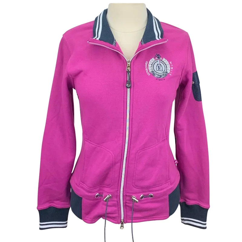 Euro-Star Sweater in Purple - Women's Medium Welt Pockets Slit Pockets Flap Pockets