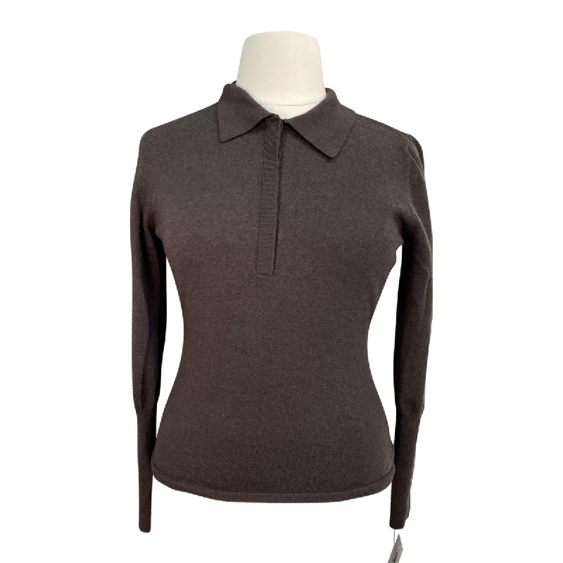 PS of Sweden 'Haley' Fine Knit Sweater in Coffee - Women's XL Lace Blend Ribbed Blend Corduroy Blend PS of Sweden 'Haley' Fine Knit Sweater in Coffee - Women's XL Lace Blend Ribbed Blend Corduroy Blend