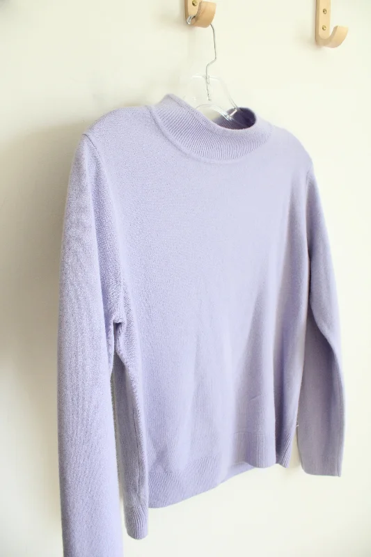 Sag Harbor Lavender Mock Neck Sweater | L Petite Nylon Fabric Polyester Fabric Spandex Fabric Sag Harbor Lavender Mock Neck Sweater | L Petite Nylon Fabric Polyester Fabric Spandex Fabric