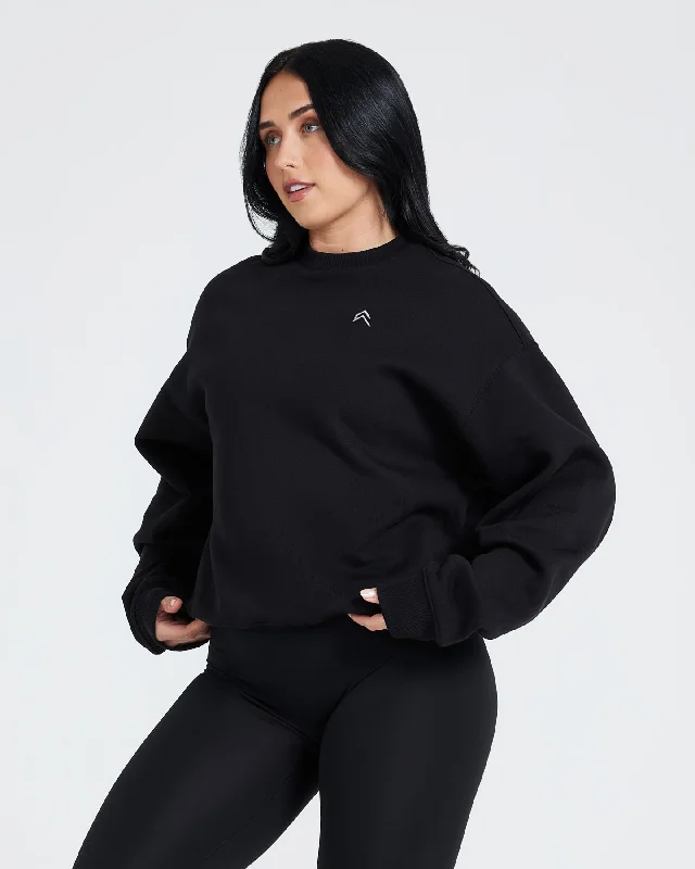 All Day Oversized Sweatshirt | Black