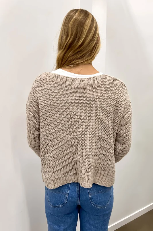 Anna Knit Cardigan Mocha