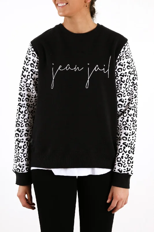 Exclusive Crew Snow Leopard Black