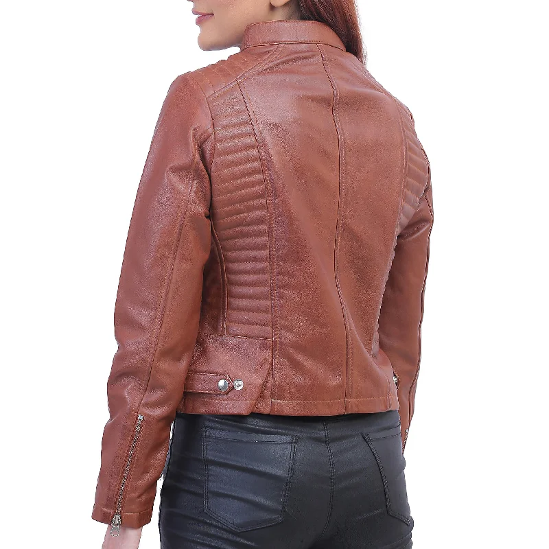 Rachel Womens Brown Padded Jacket