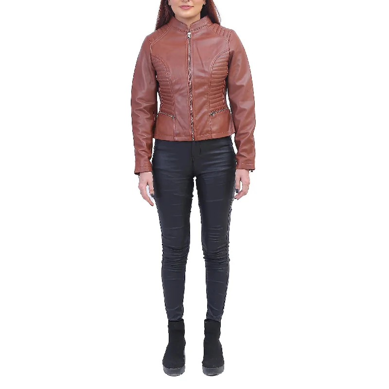 Rachel Womens Brown Padded Jacket