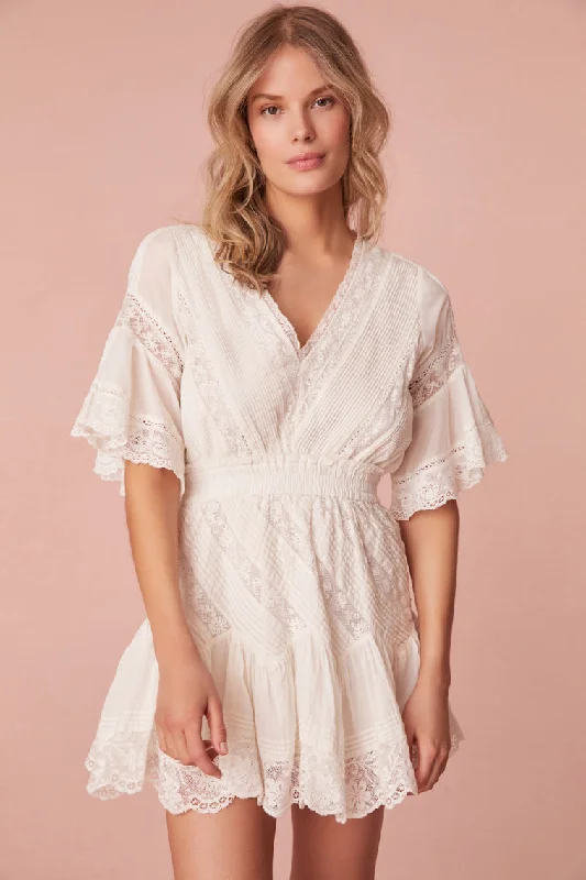 Calamina Lace Mini Dress