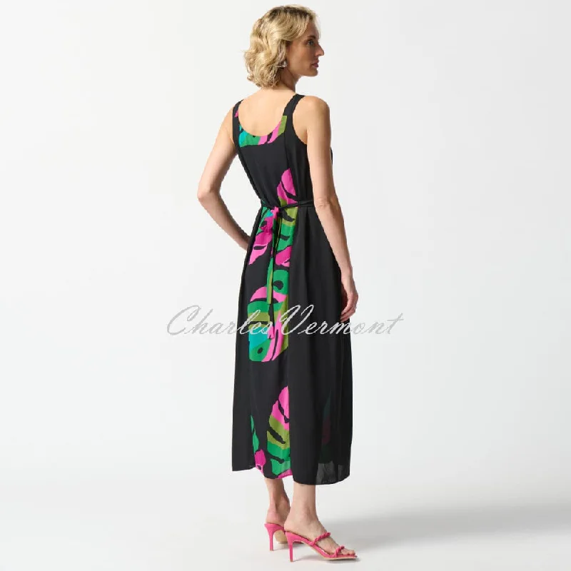 Joseph Ribkoff Tropical Leaf Print Dress - Style 242163