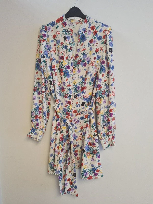 Michelle Keegan Floral Button Mini Dress Size 14 Ref****V542