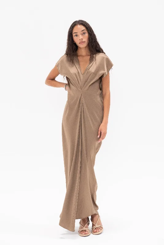 Long Muse Dress, Olive