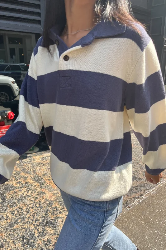 Faded Navy Ivory / Oversized Fit