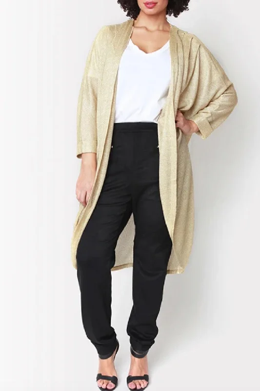 Shegul Mia Cocoon Cardigan - Gold