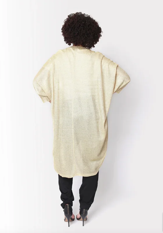 Shegul Mia Cocoon Cardigan - Gold