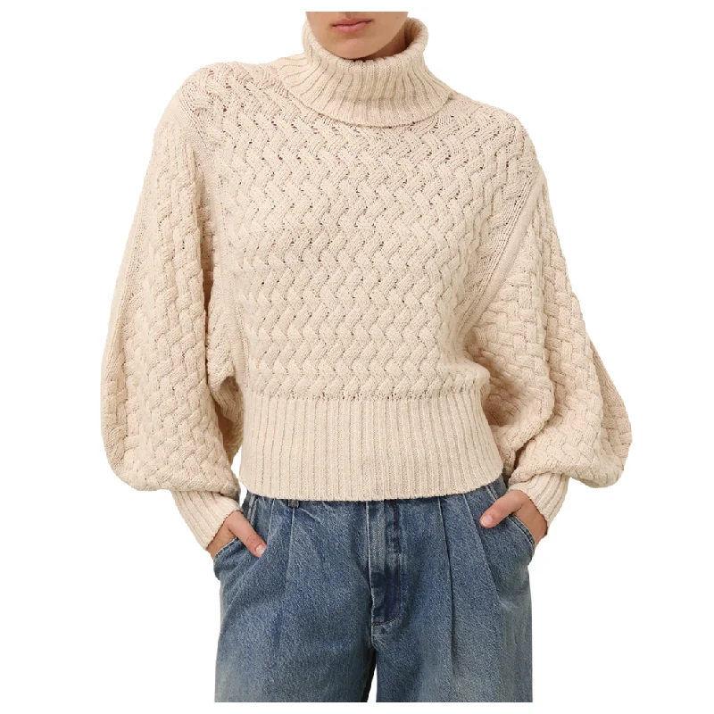 Textured Roll Neck Sweater